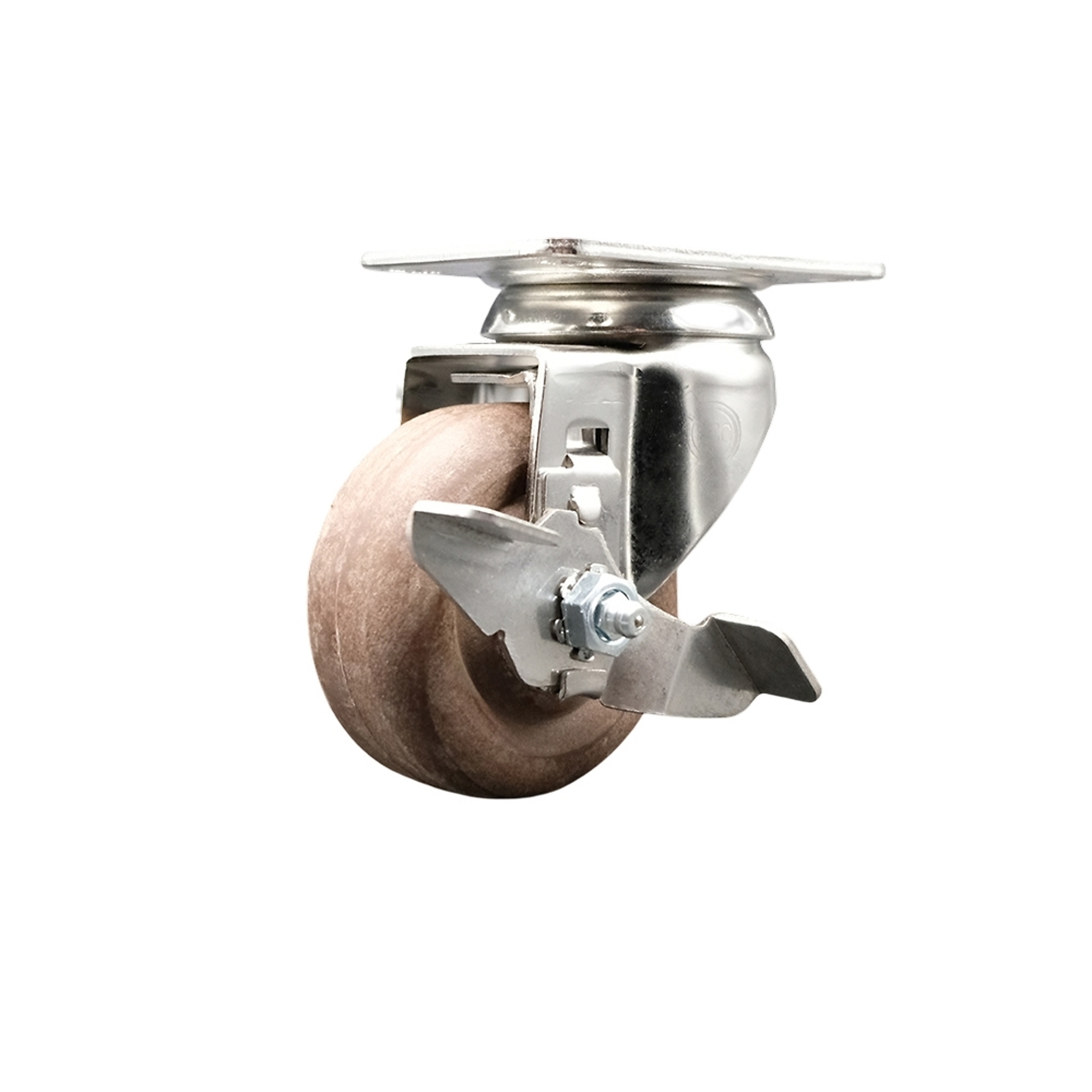 Service Caster, 3 1/2in. x 1 1/4in. Stem Caster, Wheel Diameter 3.5 in, Caster Type Swivel, Package (qty.) 1, Model# SCC-SS316BH20S3514-GFNSHT-TLB